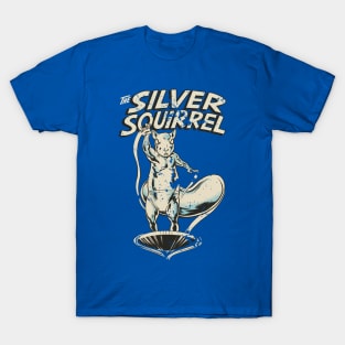 Silver Squirrel - retro T-Shirt